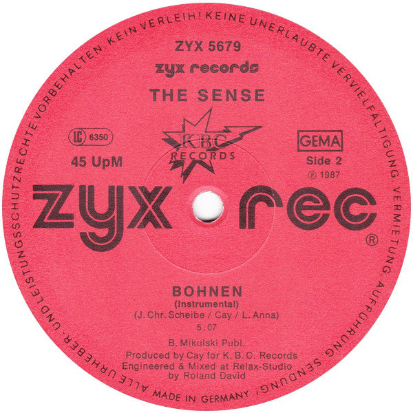 The Sense (5) : Bohnen (12")