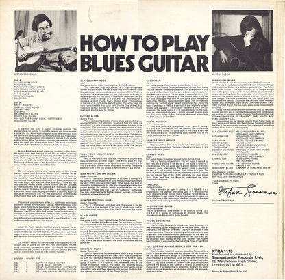 Stefan Grossman / Aurora Block* : How To Play Blues Guitar (LP, Album)
