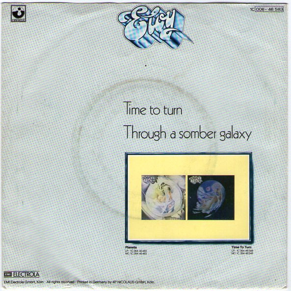 Eloy : Time To Turn (7", Single)