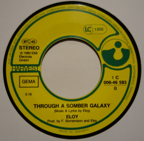 Eloy : Time To Turn (7", Single)