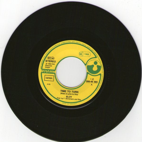 Eloy : Time To Turn (7", Single)