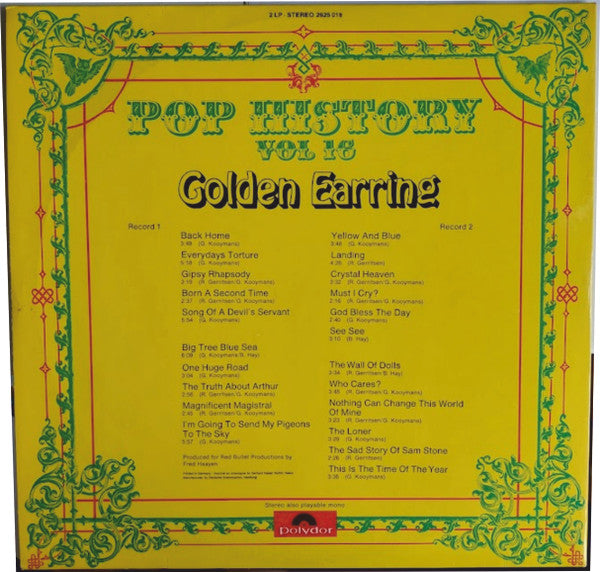 Golden Earring : Pop History Vol. 16 (2xLP, Comp, Gat)