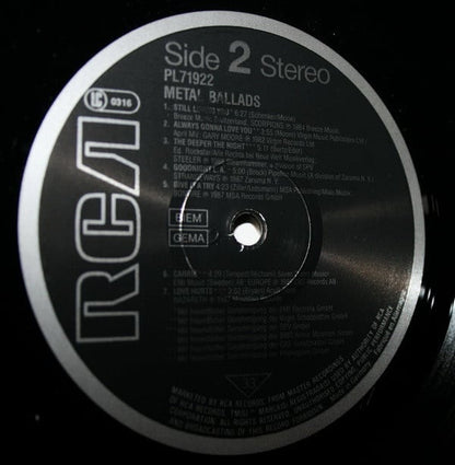 Various : Metal Ballads (LP, Comp)