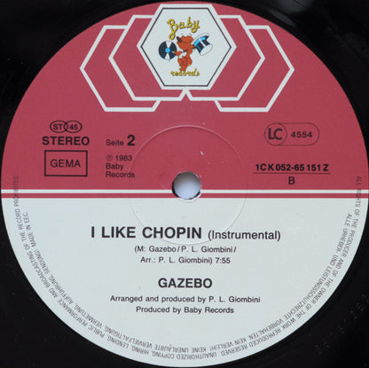 Gazebo : I Like Chopin (12", Maxi, Thi)