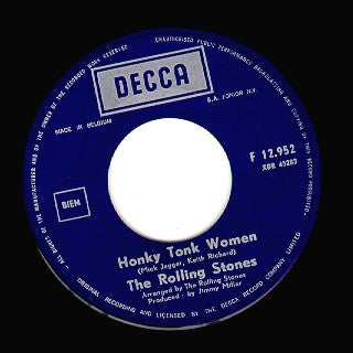 The Rolling Stones : Honky Tonk Women / You Can't Always Get What You Want (7", Single)
