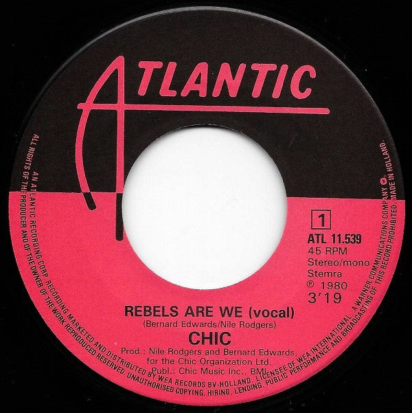 Chic : Rebels Are We (7", Single)