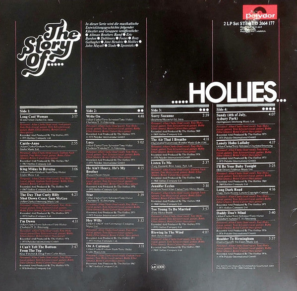 The Hollies : The Story Of The Hollies (2xLP, Comp)