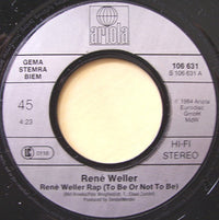 René Weller : René Weller Rap (To Be Or Not To Be) (7", Single)