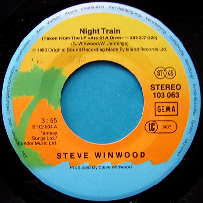 Steve Winwood : Night Train (7", Single)