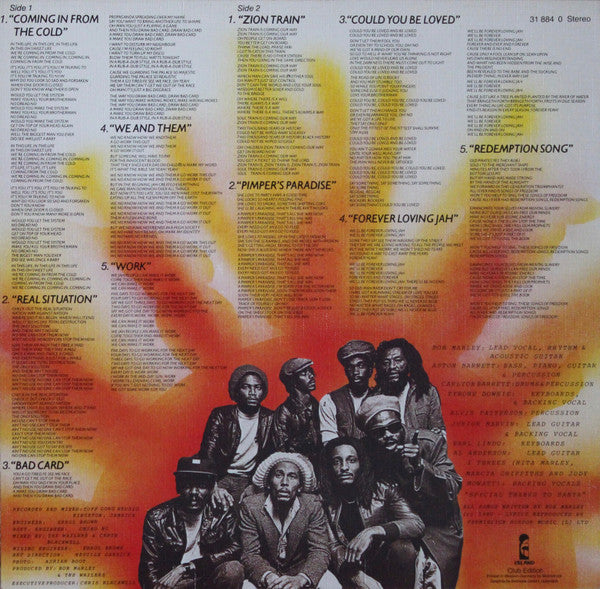 Bob Marley & The Wailers : Uprising (LP, Album, Club)