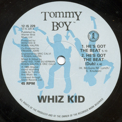 Whiz Kid / G.L.O.B.E. & Whiz Kid : He's Got The Beat / Play That Beat Mr. D.J. (12")