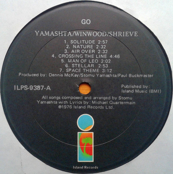 Stomu Yamashta* / Steve Winwood / Michael Shrieve : Go (LP, Album)