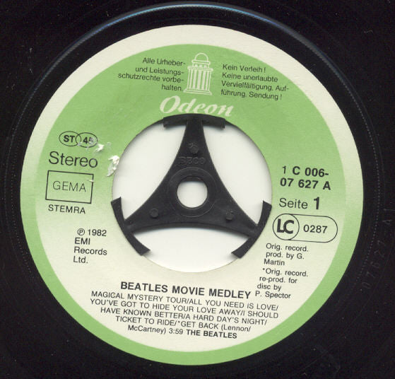 The Beatles : The Beatles' Movie Medley (7", Single)