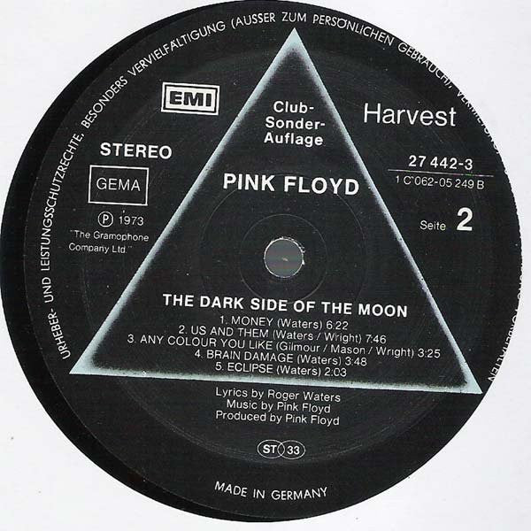 Pink Floyd : The Dark Side Of The Moon (LP, Album, Club)