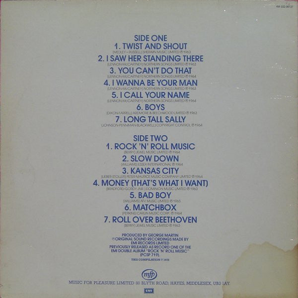 The Beatles : Rock 'N' Roll Music, Volume 1 (LP, Comp)