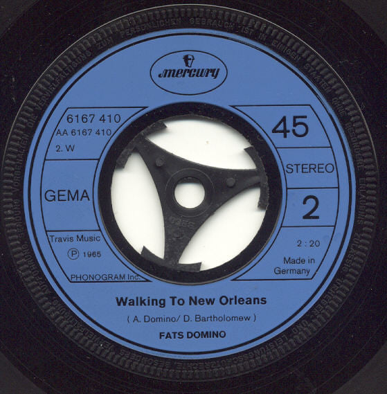 Fats Domino : Blueberry Hill / Walking To New Orleans (7", Single)