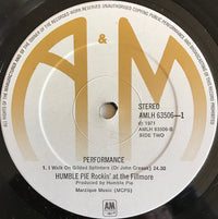Humble Pie : Performance: Rockin' The Fillmore (2xLP, Album, RE)