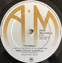 Humble Pie : Performance: Rockin' The Fillmore (2xLP, Album, RE)