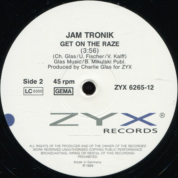 Jam Tronik : Another Day In Paradise (The Sidney Mix) (12")