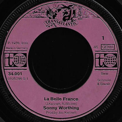 Sonny Worthing : La Belle France (7", Single)