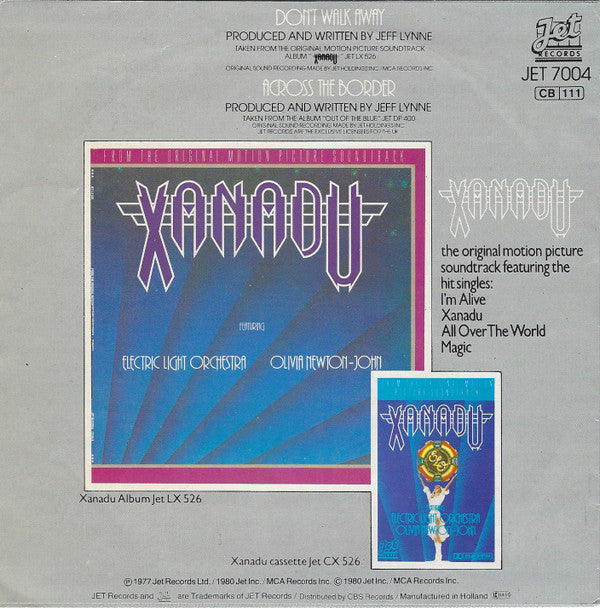 Electric Light Orchestra : Don't Walk Away (7", Single)