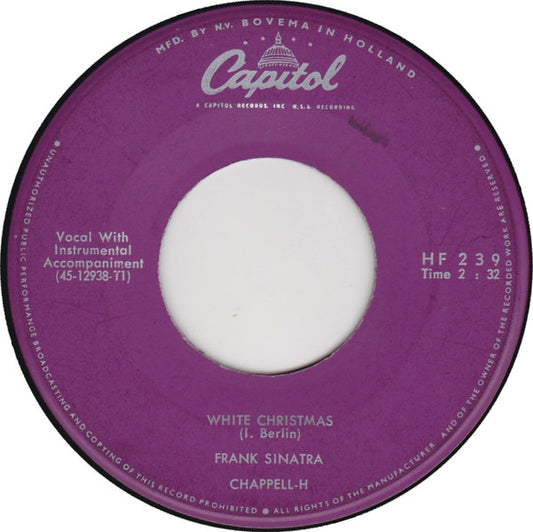 Frank Sinatra : White Christmas / The Christmas Waltz (7", Single, Mono)