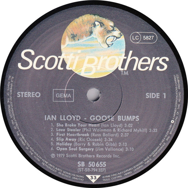 Ian Lloyd : Goose Bumps (LP, Album)