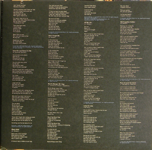 Harry Nilsson : Pussy Cats (LP, Album, Dou)