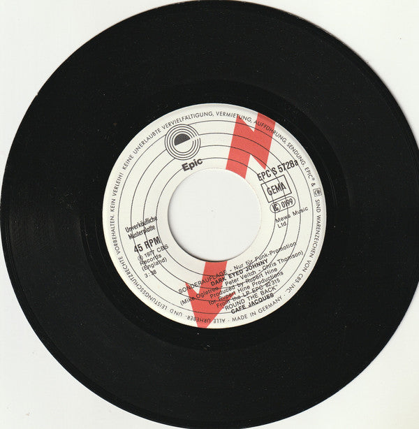 Café Jacques : Dark Eyed Johnny (7", Single, Promo)