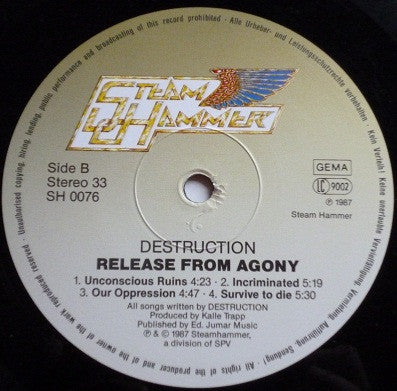 Destruction : Release From Agony (LP, Album)