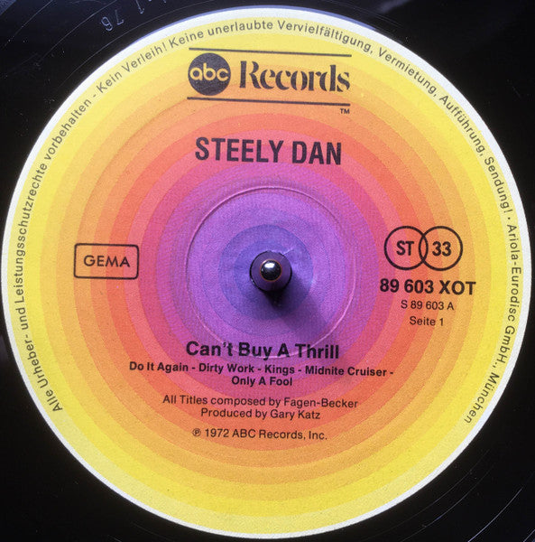Steely Dan : Can't Buy A Thrill (LP, Album, RE)
