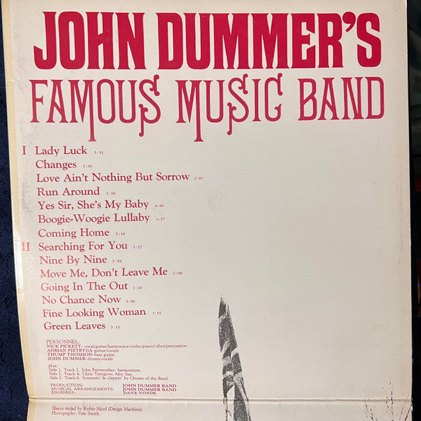 John Dummer's Famous Music Band : John Dummer's Famous Music (LP, Album)