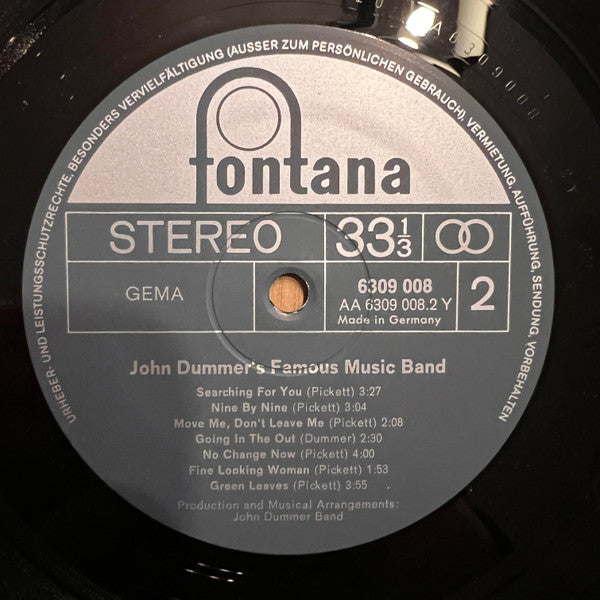 John Dummer's Famous Music Band : John Dummer's Famous Music (LP, Album)