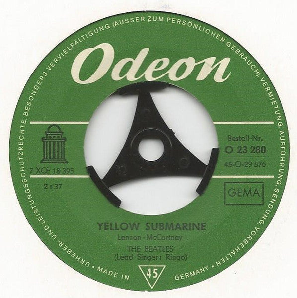 The Beatles : Yellow Submarine / Eleanor Rigby (7", Single)
