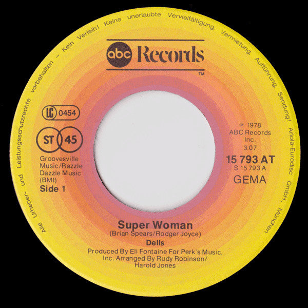 The Dells : Super Woman  (7", Single)