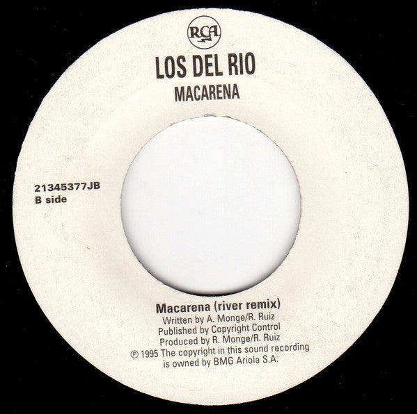 Los Del Rio : Macarena (7", Single, Jukebox)
