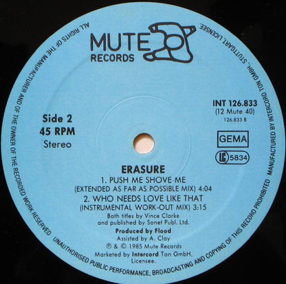 Erasure : Who Needs Love Like That (12", Maxi)