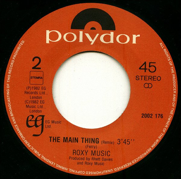 Roxy Music : Take A Chance With Me (7", Single)