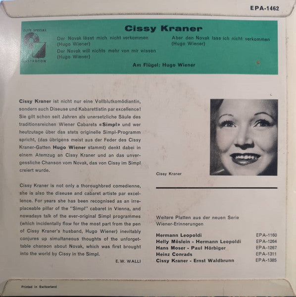 Cissy Kraner : Aber Der Novak... (7", Red)