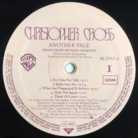 Christopher Cross : Another Page (LP, Album, DMM)