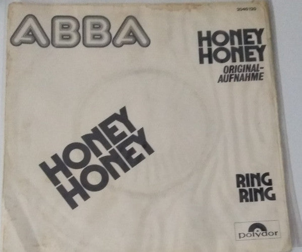 ABBA : Honey Honey / Ring Ring (7", Single, B&W)