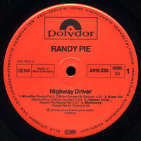 Randy Pie : Highway Driver (LP, Album, RE)