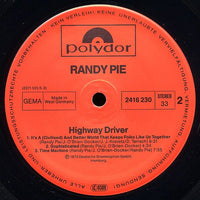 Randy Pie : Highway Driver (LP, Album, RE)