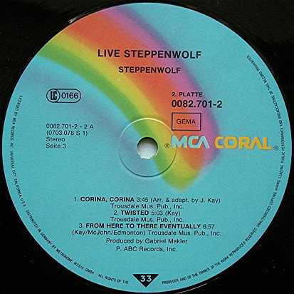 Steppenwolf : Live (2xLP, RE)