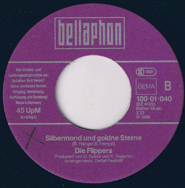 Die Flippers : Ein Kleines Lied Vom Sonnenschein (7", Single)