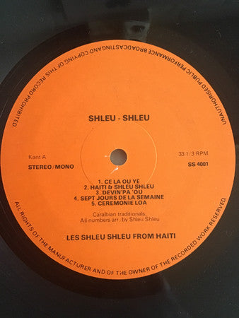 Les Shleu Shleu From Haiti* : Shleu-Shleu (LP, Comp, Unofficial)