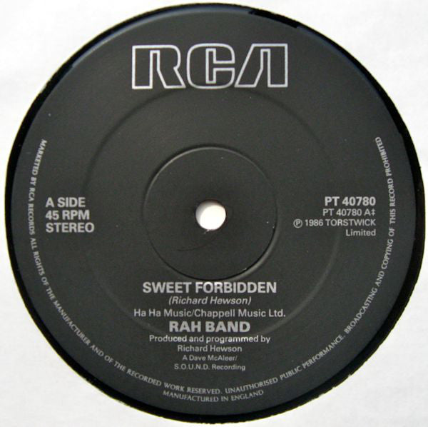 RAH Band : Sweet Forbidden (12")