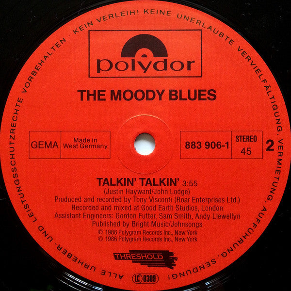 The Moody Blues : Your Wildest Dreams (12", Maxi)
