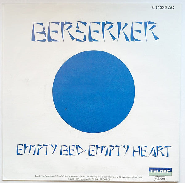Gary Numan : Berserker (7", Single)