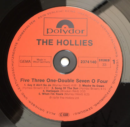 The Hollies : Five Three One - Double Seven O Four (LP, Album)